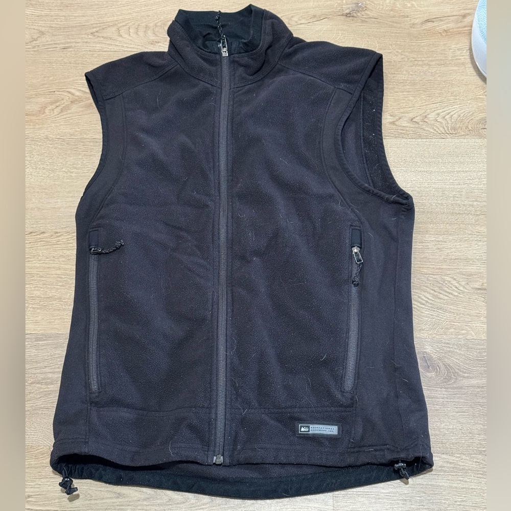 REI Fleece Vest Black Mens